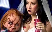 
   JENNIFER TILLY
      and
   CHUCKY with something on his mind.   
   