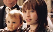 
   EMILY BROWNING   
   as Violet Baudelaire, and
   KARA & SHELBY HOFFMAN   
   as baby Sunny
   